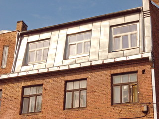 Fototapeta premium Shining french roof with dormerds