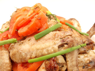 Chicken and tomatoes