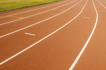 Abstract view of running track