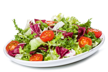 salad with vegetables and greens