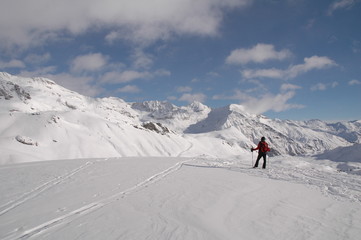 sommets enneig&eacute;s d'Orci&egrave;res 1850