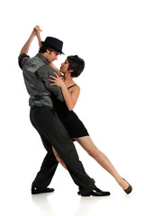 Couple dancing Tango - obrazy, fototapety, plakaty