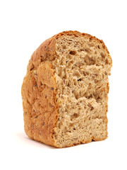 Bread on a white background
