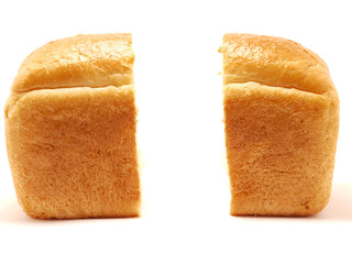 Bread on a white background