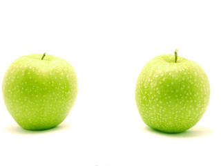 green apple isolated on white