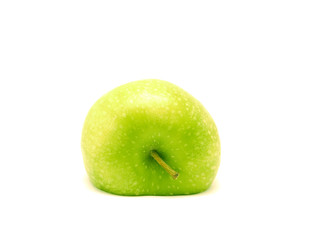green apple isolated on white