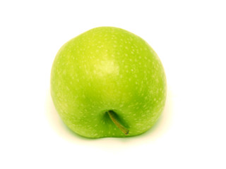 green apple isolated on white