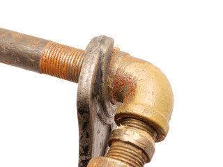 Old a pipe and a wrench