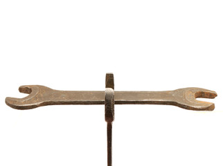 Wrenchs on a white background