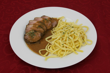 Entenbrust mit Spätzle