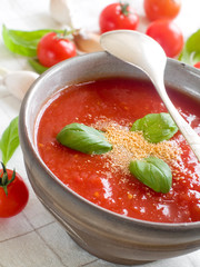 Tomato soup (gazpacho)