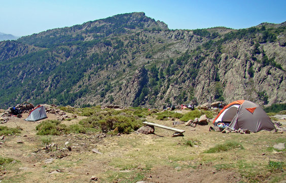 Corse, sur le GR20 : bivouac &agrave; Ortu (&eacute;tape 1)