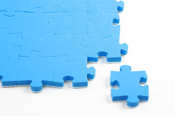 abstract puzzle background with  piece missing