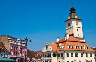 Fototapeta na wymiar Plac Rady w Brasov (Rumunia)