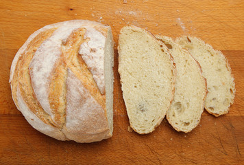French 'Boule' Loaf, Sliced
