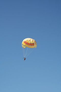 Parasailer Against Blue Sky