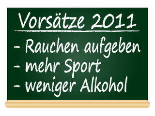 Obraz premium Gute Vorsätze 2011