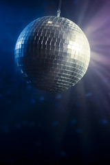 Disco ball with copy space
