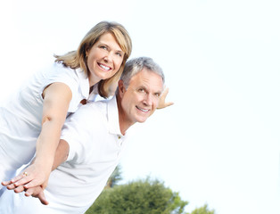 Obraz premium elderly seniors couple