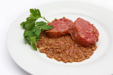 cotechino with lentils