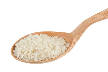 Fototapeta na wymiar ryż w Kopyść samodzielnie na białym tle