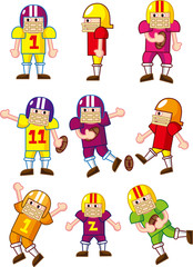 Obraz na płótnie Canvas cartoon Football player icon