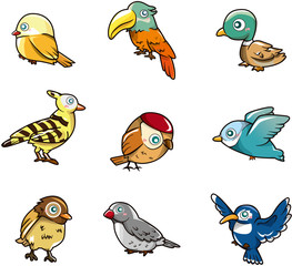 cartoon bird icon