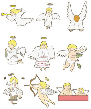 cartoon angel icon