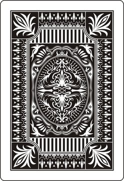 playing card back side 62x90 mm