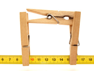 Clothespins on a roulette