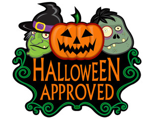 Halloween Approved Character Seal