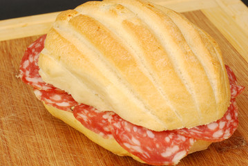Salami sandwich 004