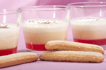 Trifle in einem Glas