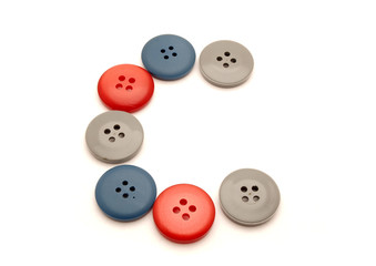 Letters from buttons