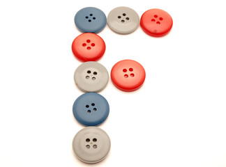 Letters from buttons
