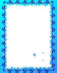 Frame from jumping dolphins