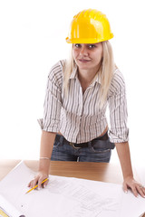 Young female architect