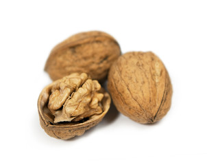 Closeup of walnuts
