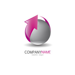 company logo abstrait