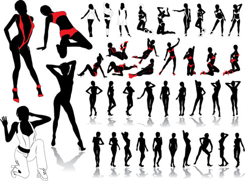 Big set of women