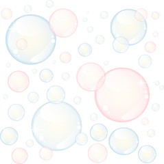 Blue and Pink  bubbles background