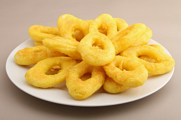assiette de calamars frits