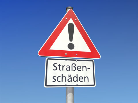 Achtung Straßenschäden!