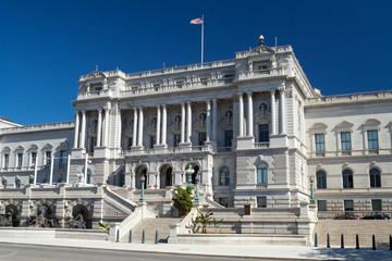 Fototapeta na wymiar Library of Congress Beaux-Arts Architektury, Waszyngton, USA