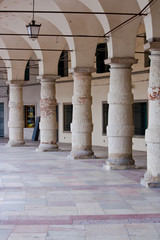 Columns of an ancient villa