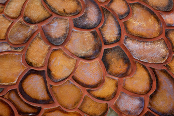 Fish scale tile wall © Robert Keenan