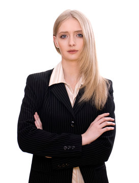 Attractive confident young businesswoman