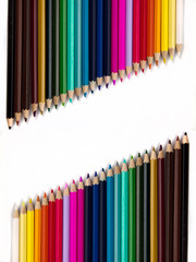 Obraz premium Colored pencils isolated in white