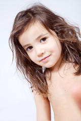 Petite fillette mignonne.