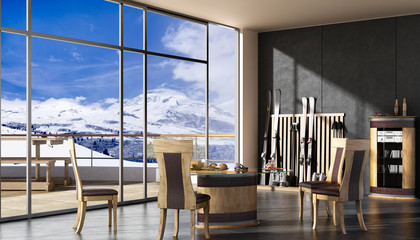 Breakfast befor skiing